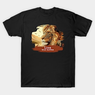 Lion - WILD NATURE - LION -23 T-Shirt